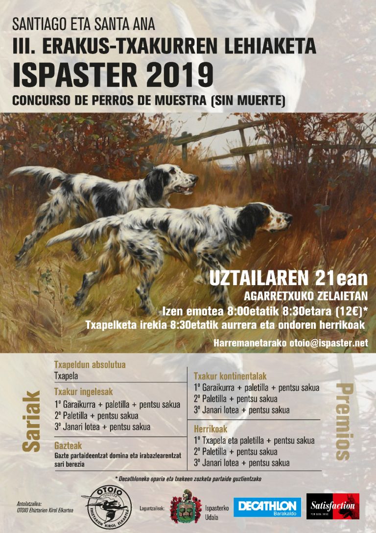 21 De Julio – Concurso De Perros De Muestra En Ispaster