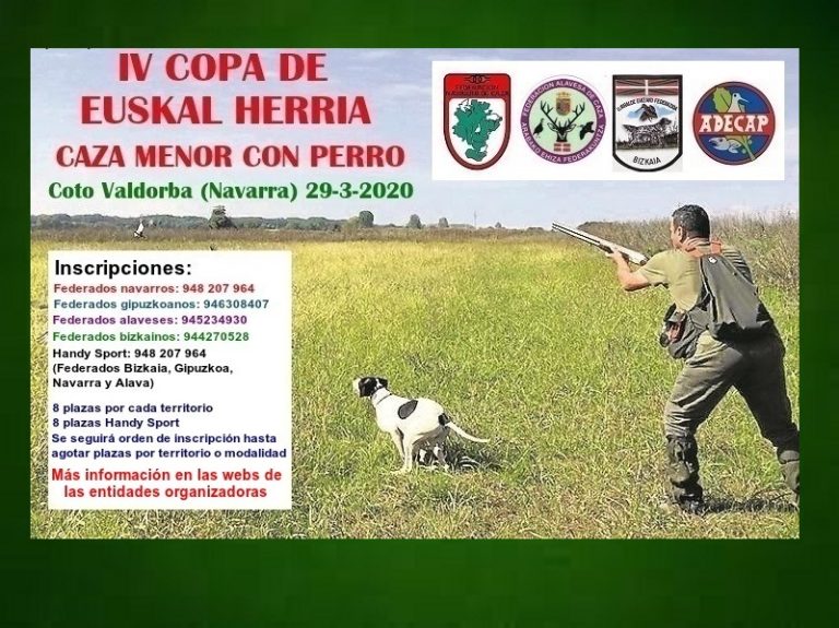 Iv Copa De Euskal Herria De Caza Menor Con Perro – Valdorba (Navarra) 29-3-2020