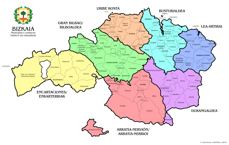 Municipios De Bizkaia Con Colindantes