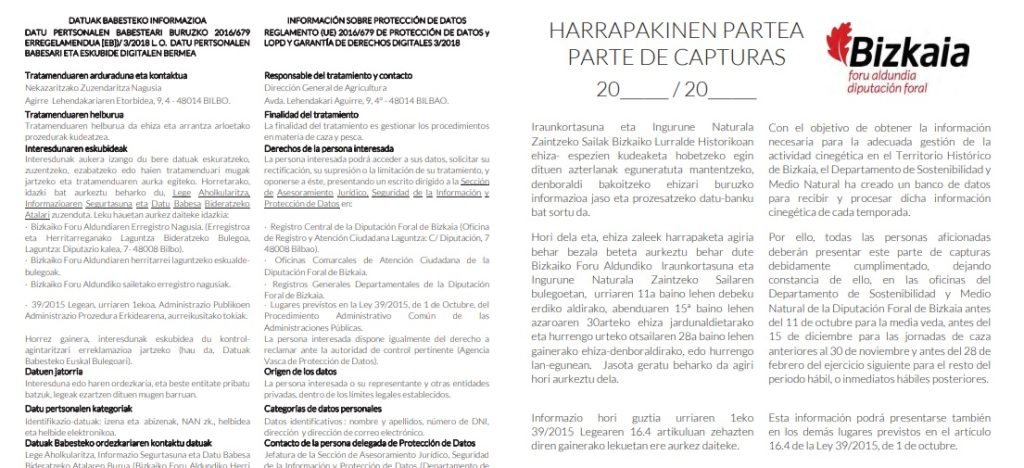 10 De Octubre Ultimo Dia Para Entregar Partes De Capturas Media Veda