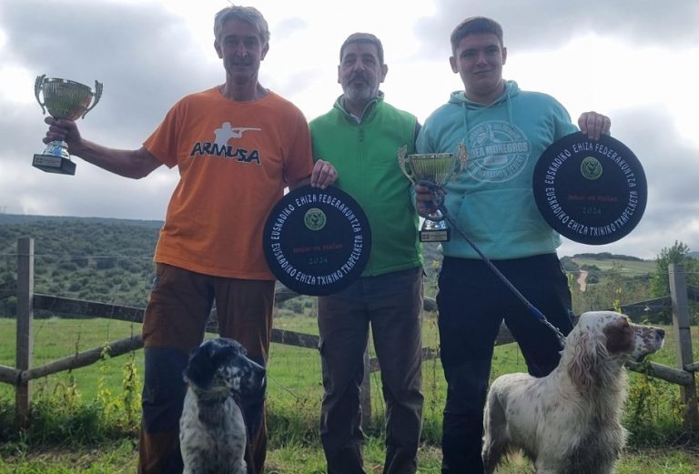 Exito De Los Deportistas Bizkainos En El Campeonato De Euskadi De Caza Menor Con Perro