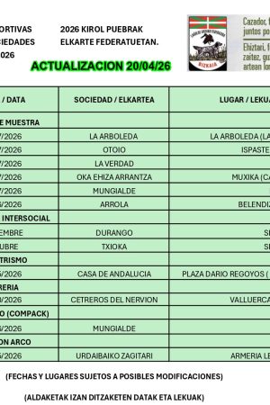 CALENDARIO ACTUALIZADO 20.04.06